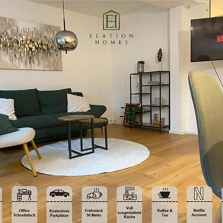 Traumhafte Business & Relax Direkt Im Stadtkern Oettingens By Elation Homes Apartament *
