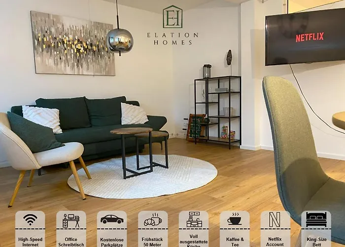 Traumhafte Business & Relax Direkt Im Stadtkern Oettingens By Elation Homes Apartamento *